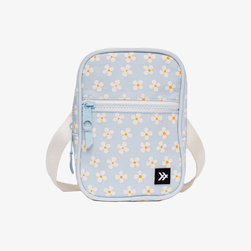 NWOT THREAD Luna Crossbody Bag-Light Blue/White Flowers